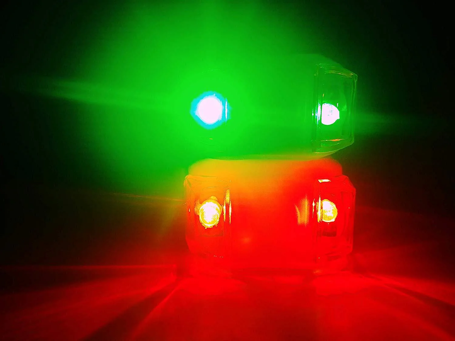 Green Blob Outdoors Navigation Boat Lights Sets Marine LED Portable Emergency Safety Waterproof (Choice of Red, Green, Blue, White)