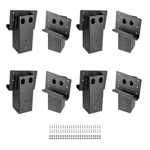 VEVOR Plattformhalterungen Halterungen passend für 88,9x88,9mm Bauholz 8er-Set