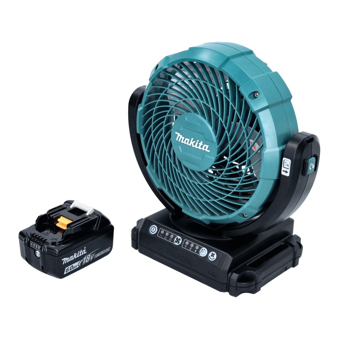 Akku-Standventilator DCF 102 G1 Akku Ventilator Lüfter 18 V 18 cm + 1x Akku 6,0 Ah - ohne