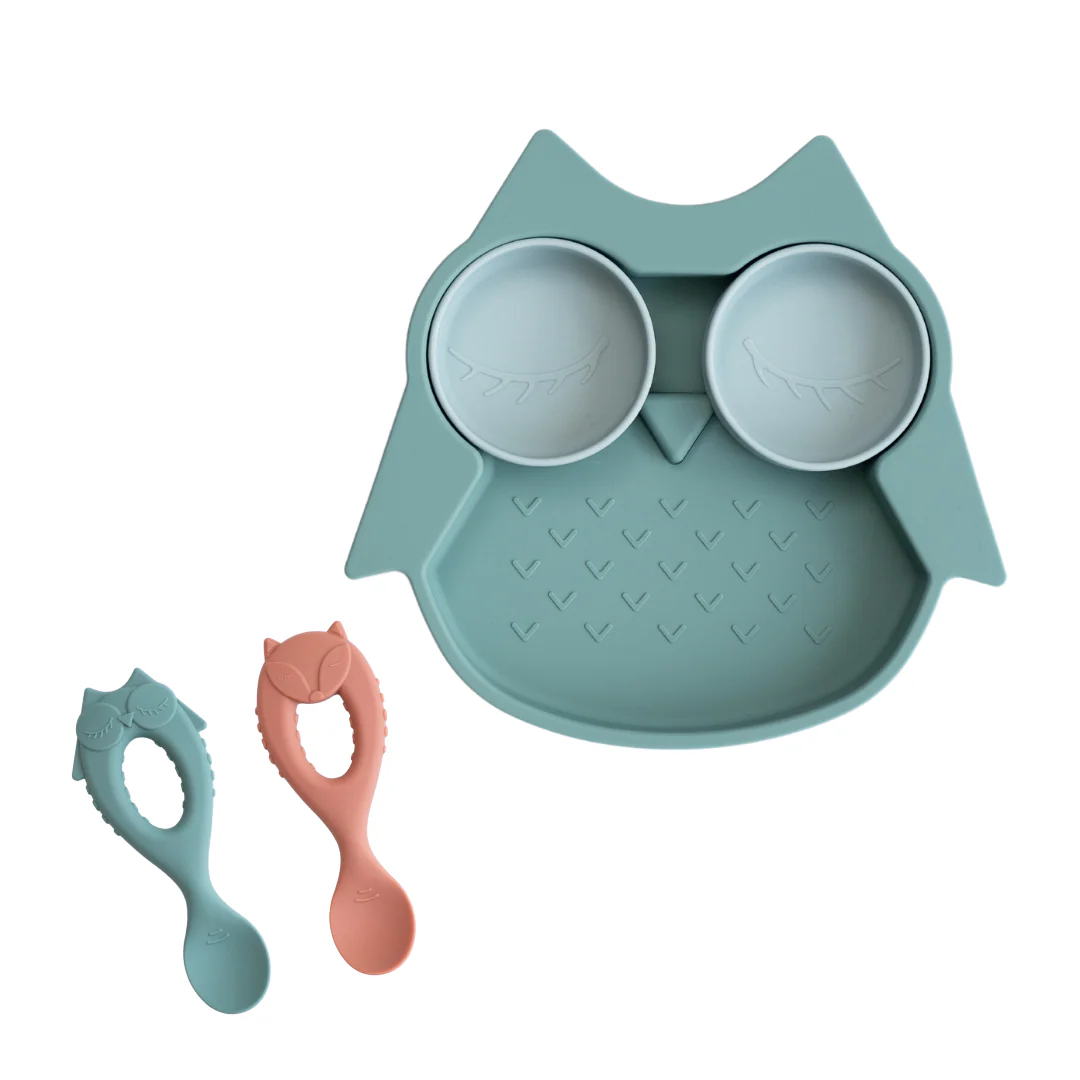 Silicone Suction Plate & Weaning Spoon Bundle