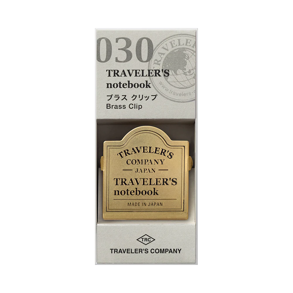 Traveler's Company - Traveler's Notebook - Brass Clip TRC Logo