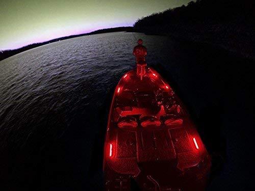 Green Blob Outdoors RED Pimp My Bass Boat LED Boat Deck Lighting Kit with Red & Green Navigation Lights DIY