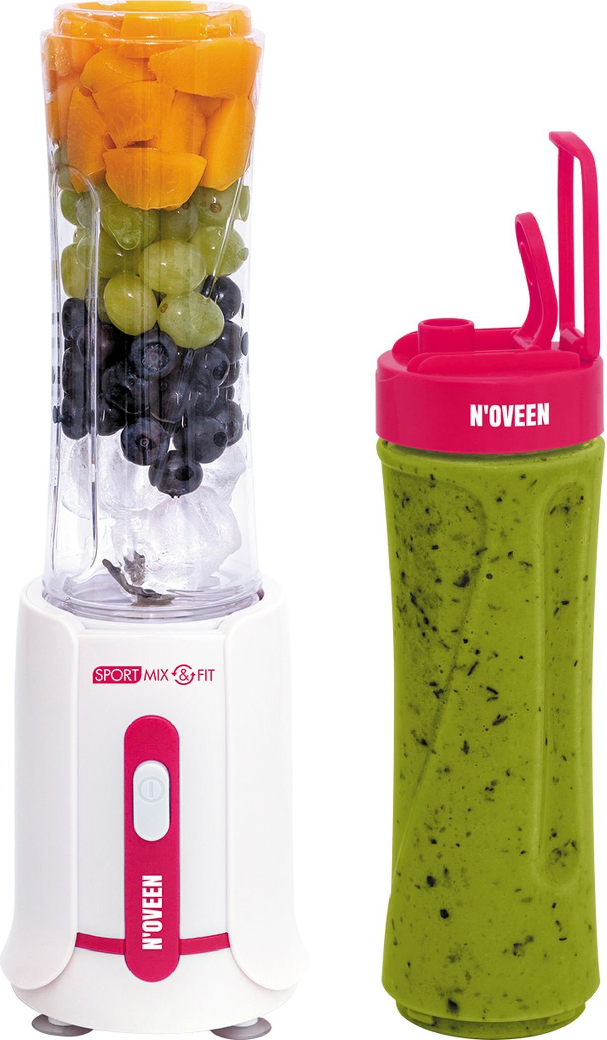 Smoothie-Maker Noveen 300W Sport Mix & Fit Blender, 600ml, Grau