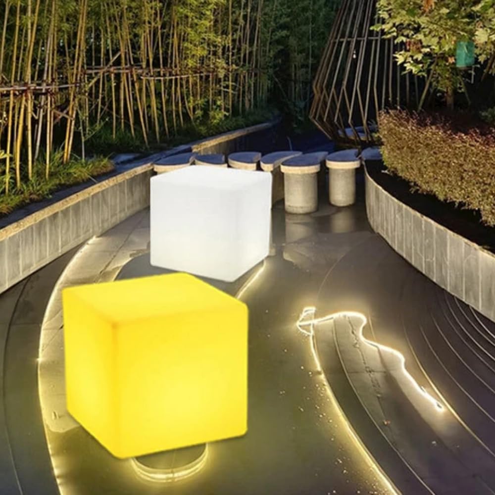 Wiederaufladbare LED-Außenhoflampe, 20 cm, weiß, Gartenbeleuchtung, hell, tragbar, wetterbeständig, perfekt für Terrassen, Höfe und Camping, 1 Stück