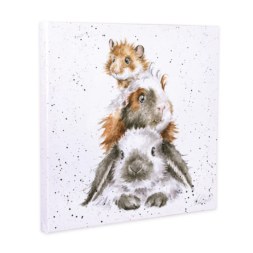 Wrendale | Piggy in the Middle Canvas 20cm