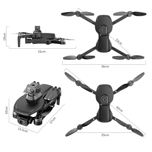 BuyWeek Drone con Telecamera, L500 Pro MAX Mini Drone a 360 Gradi RC Quadcopter Droni 4K HD Fotografia Aerea Quadricottero con Controllo Remoto : Giochi e giocattoli