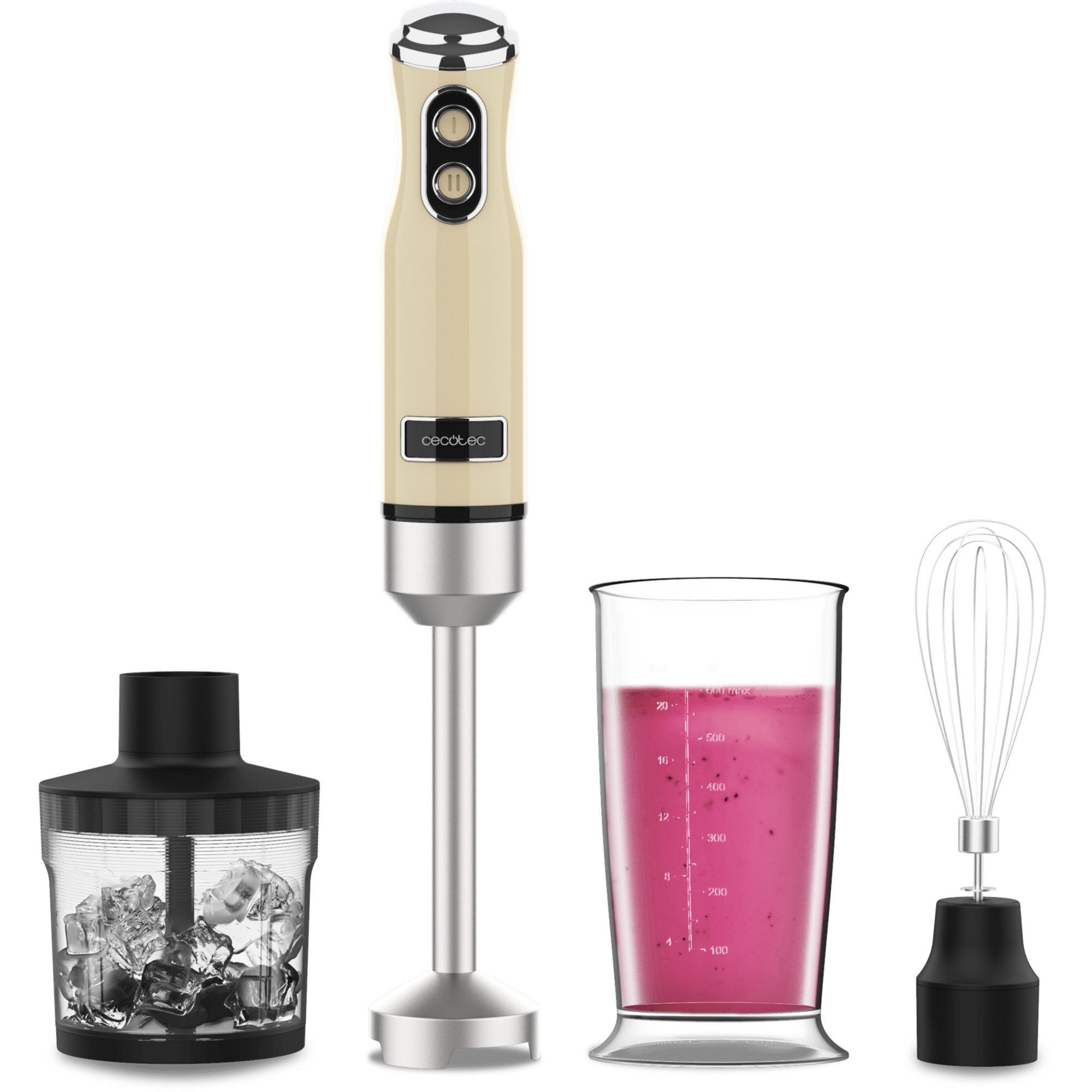 Küchenmaschine Stabmixer Power RetroYellow 1200MAX Cream&Crush
