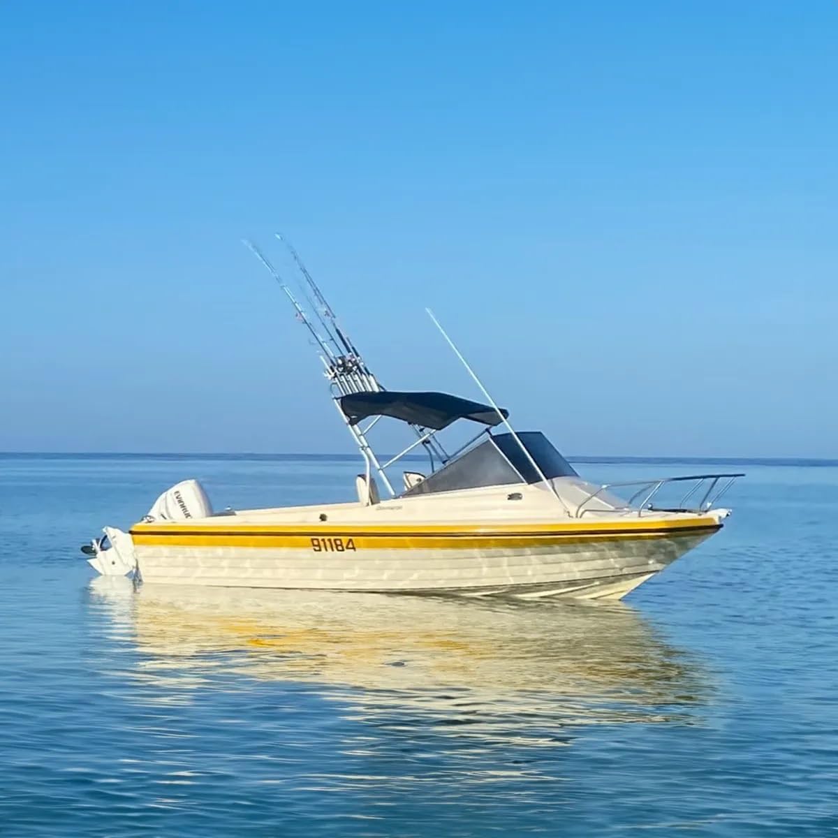 Oceansouth Angelrutenhalter CLAMP-ON Aluminium für Biminis