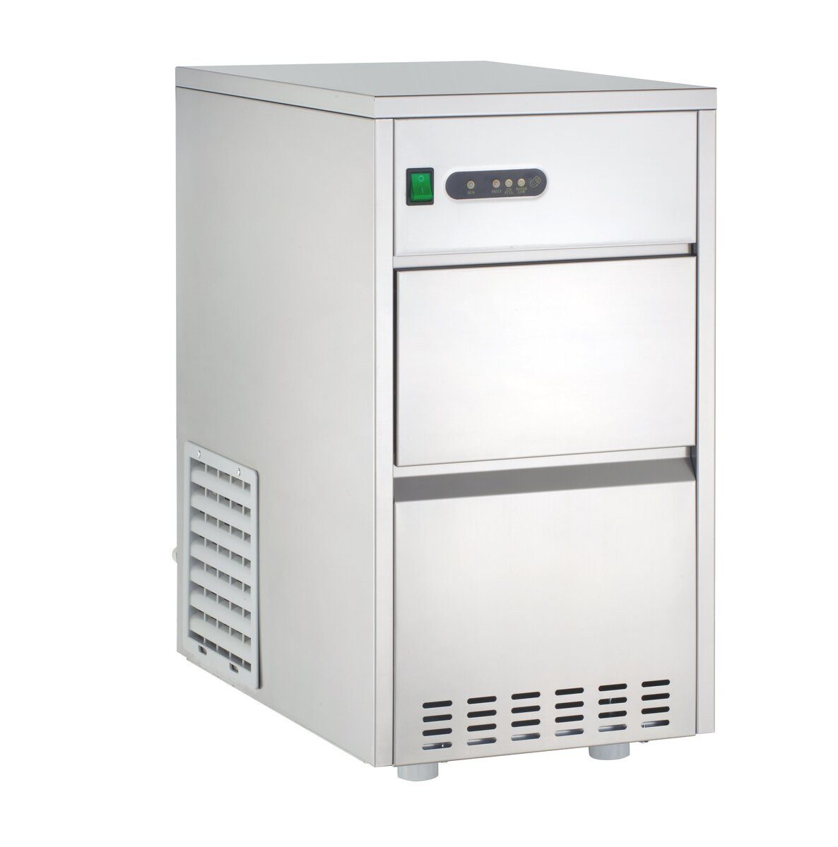 Elektrischer Eiswürfelbereiter Eiswürfelbereiter 24 kg/24h Hohlkegel Eiswürfelmaschine Bar