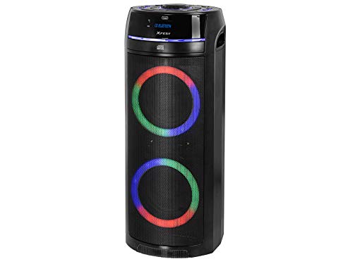 Trevi XFest XF 900 CD Altoparlante Amplificato 90W, Cassa Wireless Portatile con Microfono Wireless Incluso per Karaoke, Lettore CD MP3, Riproduttore MP3 con USB, AUX IN, 2 Ingressi Microfonici : Amazon.it: Strumenti Musicali