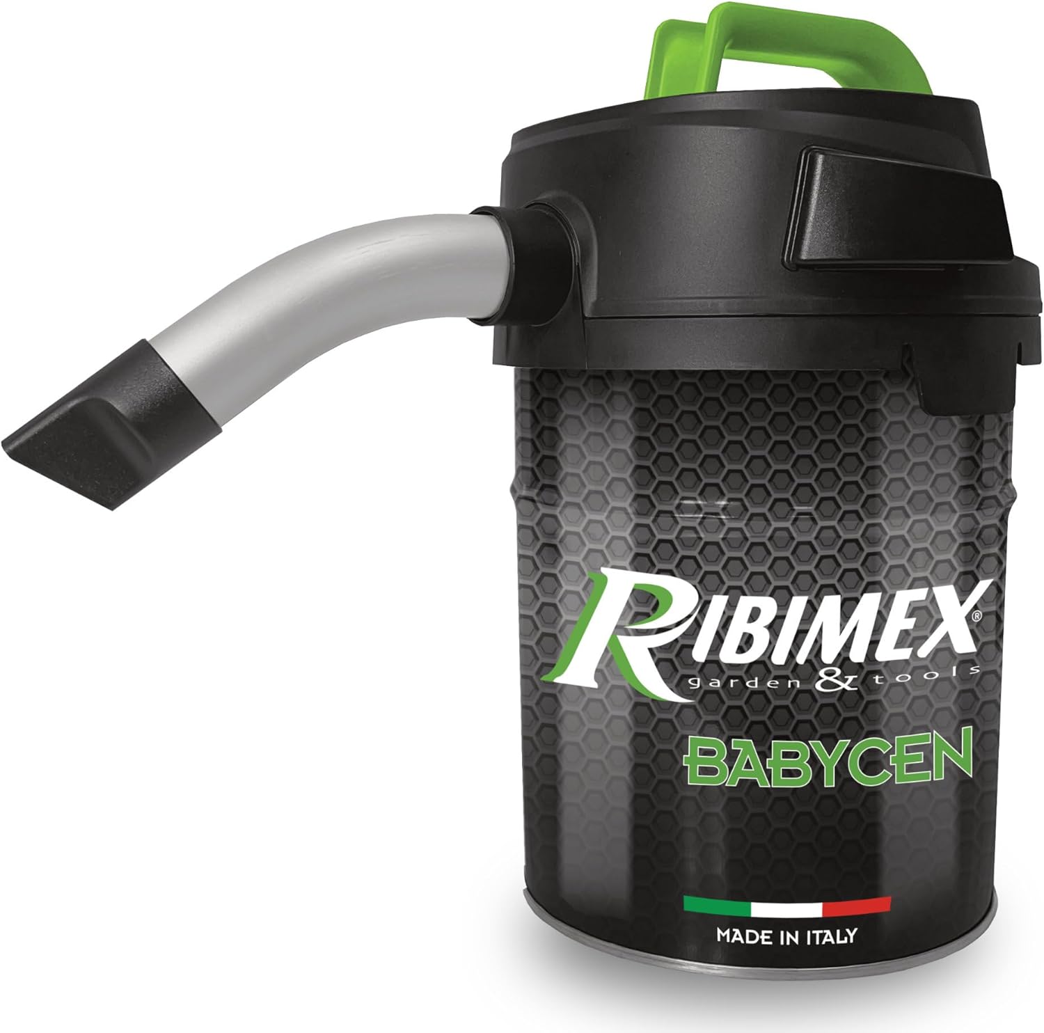 Ribimex Minicen Electric Ash Vacuum Cleaner with Interchangeable and Washable HEPA Filter, 10 L Bin, 800 W Power, Ideal for Vacuum Cold Ash from Stoves, Fireplaces and Barbecues - PRCEN011