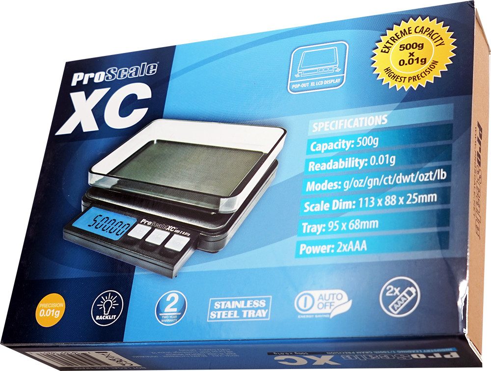 Taschenwaage Digitalwaage Goldwaage XC501 (500x0,01g) Juwelierwaage