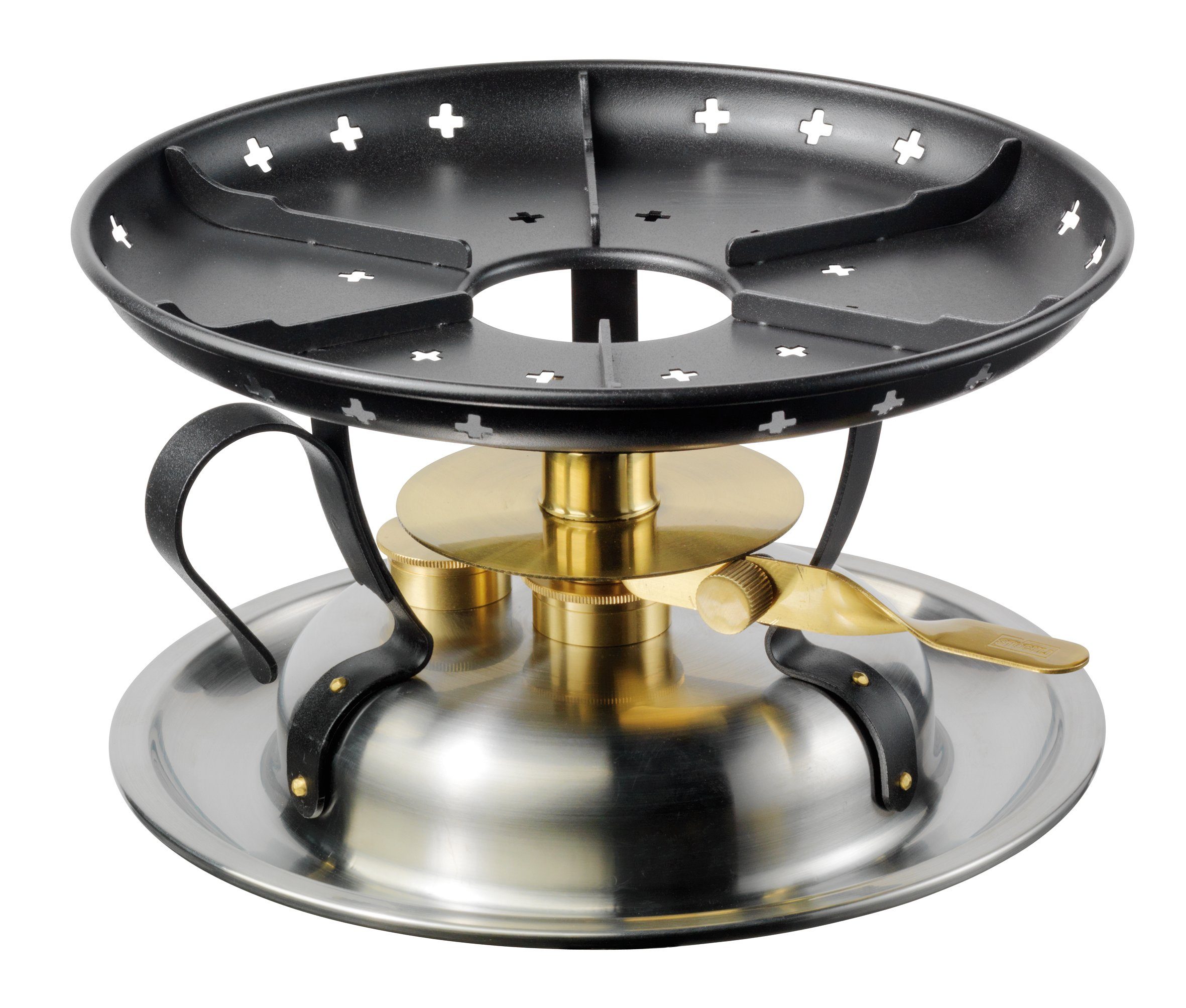 Fondue Stöckli Rechaud Classic INOX Dochtenbrenner