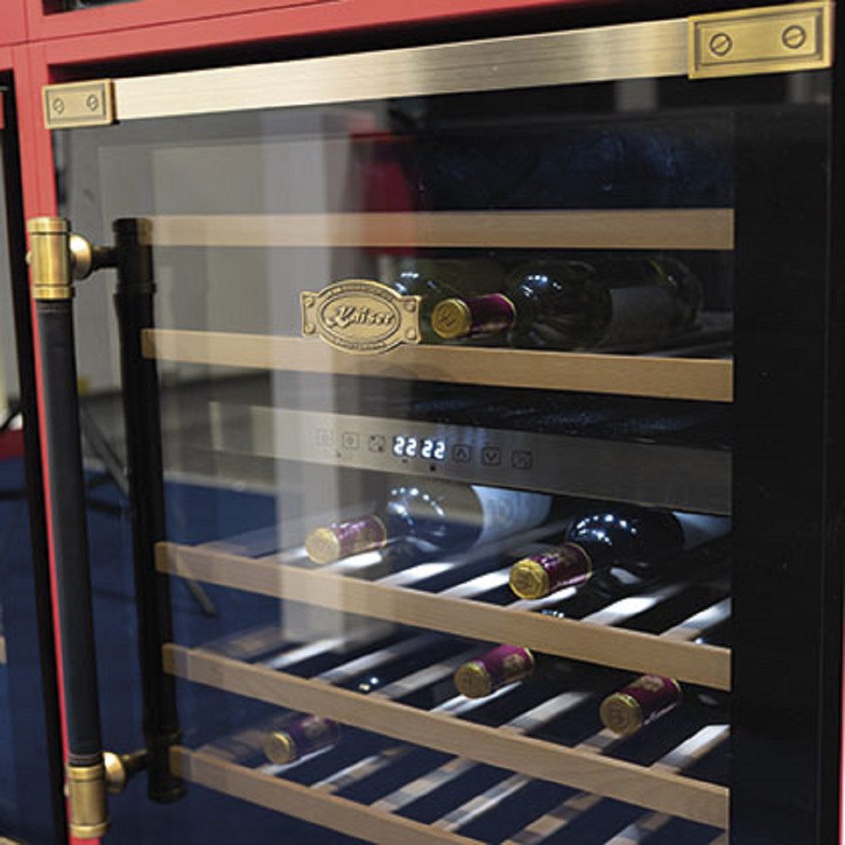 Weinkühlschrank K 64750 AD. 145l 46 Weinflachen 2 Klimazonen Freistehend