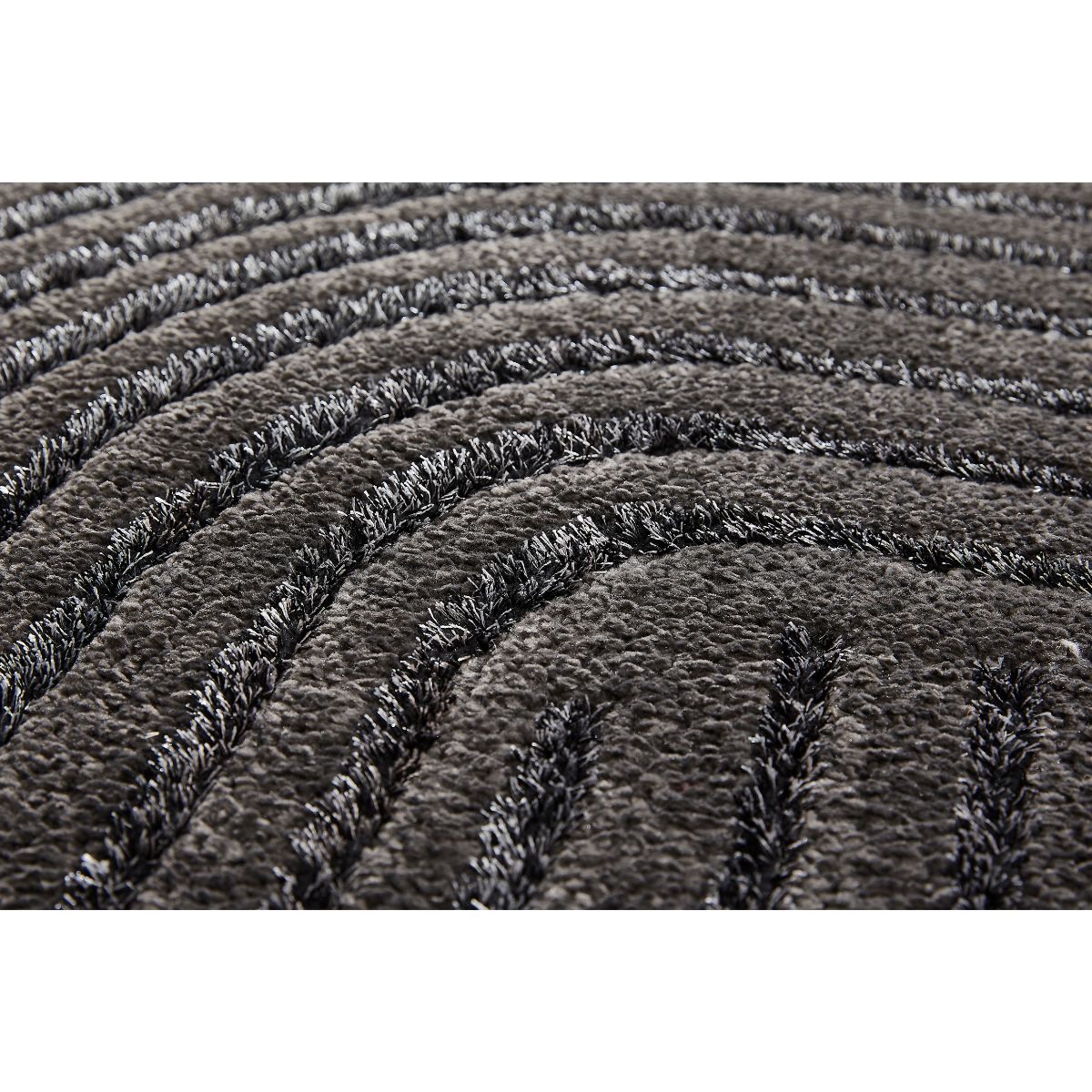 Homcom Teppich mit mit Hoch-Tief-Struktur 230 x 160 x 2,1 cm Anthrazit