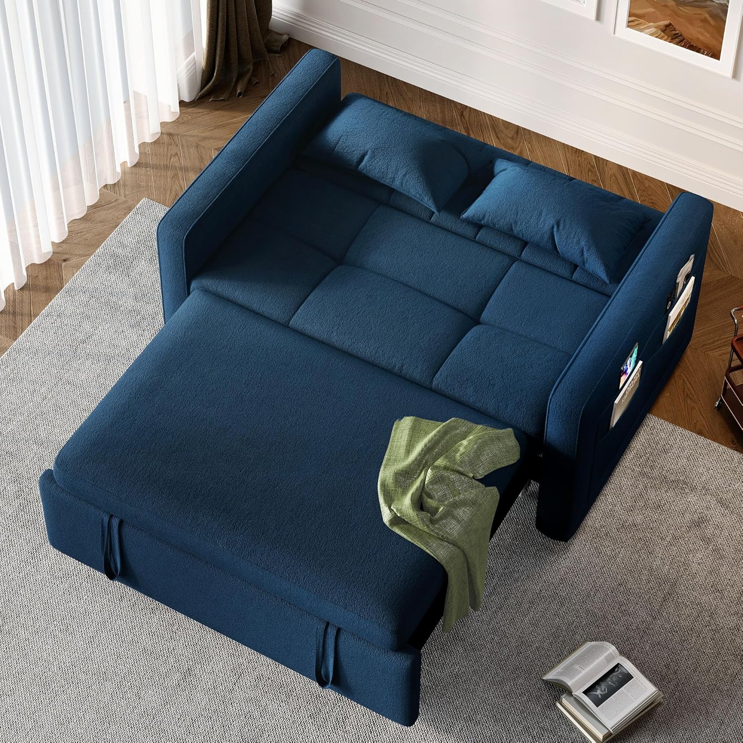 3-in-1 Convertible Sofa Bed, 55