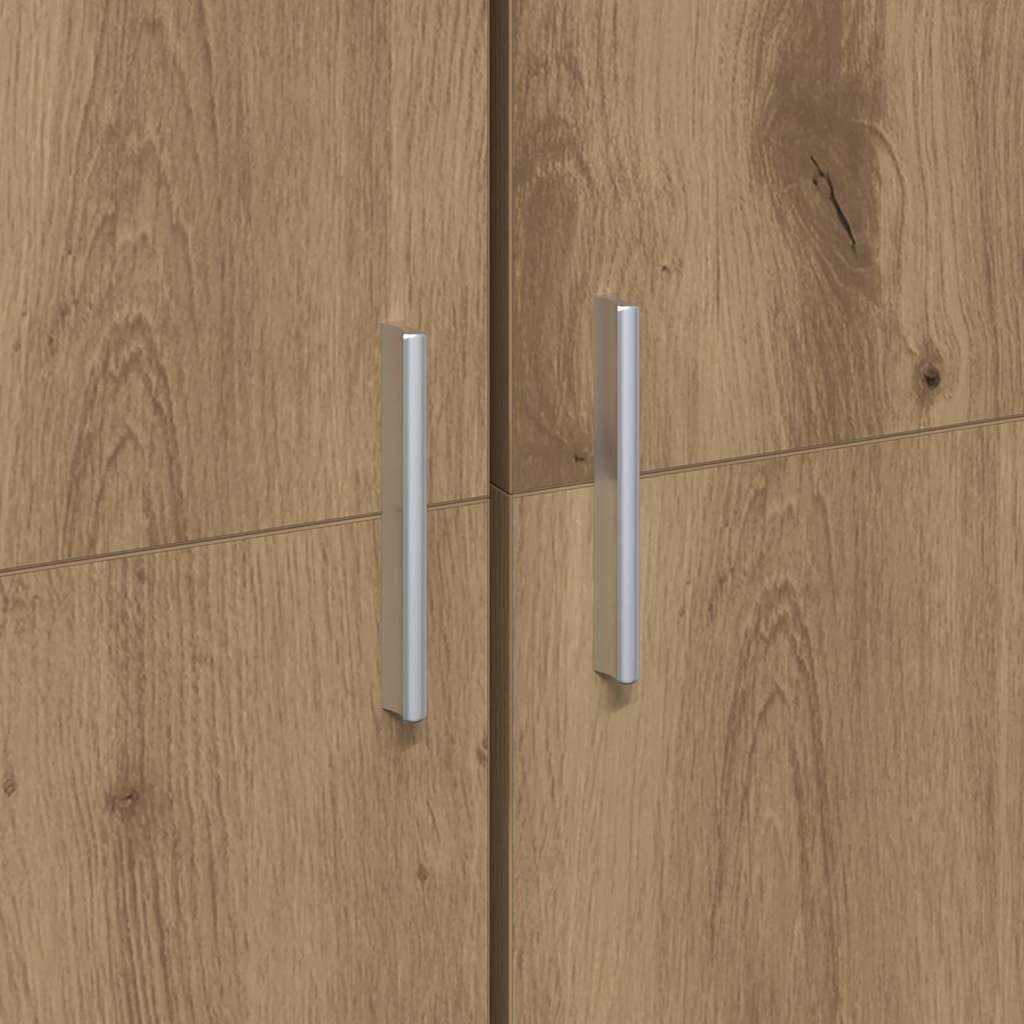 vidaXL Alto Mobile Rovere Artigianale 60 x 35 x 180 cm, Elegante Armadio Alto, Moderno Mobile Rettangolare, Resistente Legno, unità per organizzare con Stile