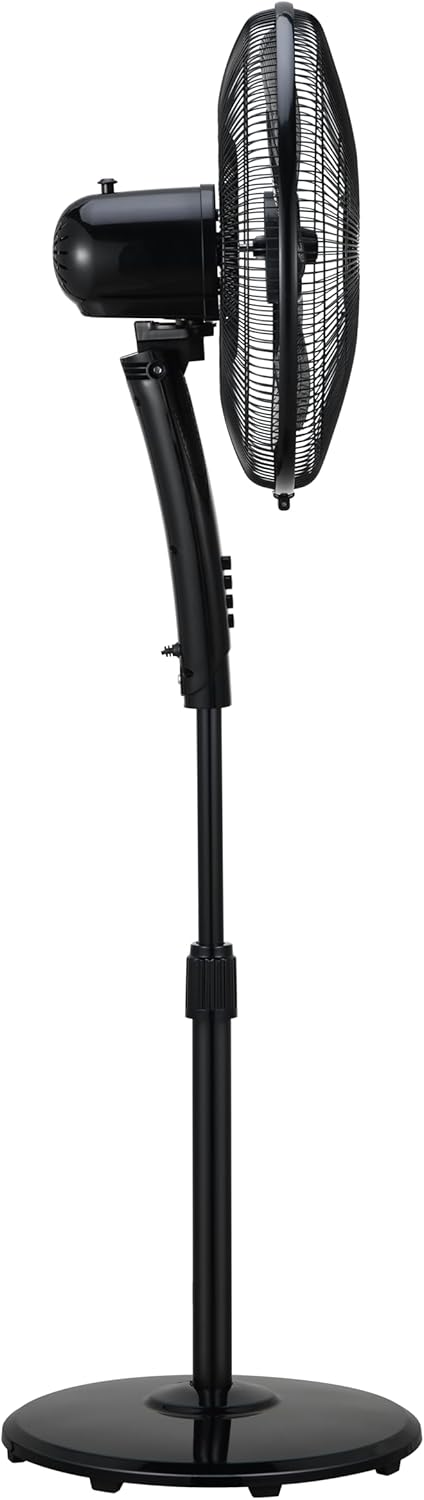 Beko - EFS5100B - Pedestal Fan, 45 W, 3 Speed, Adjustable Height and Tilt - Black, 45.2 x 40 x 135 cm