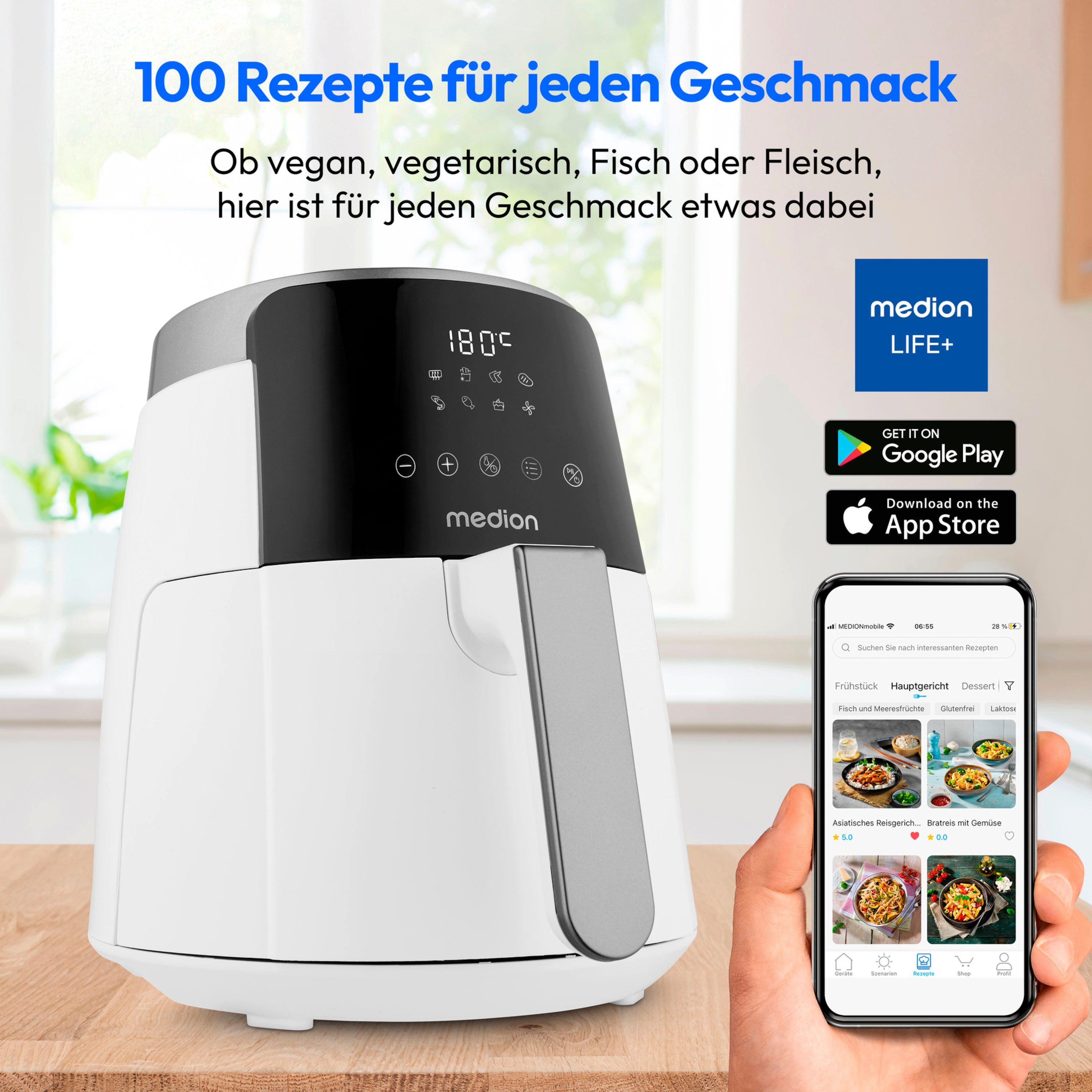 Heißluftfritteuse MD13030