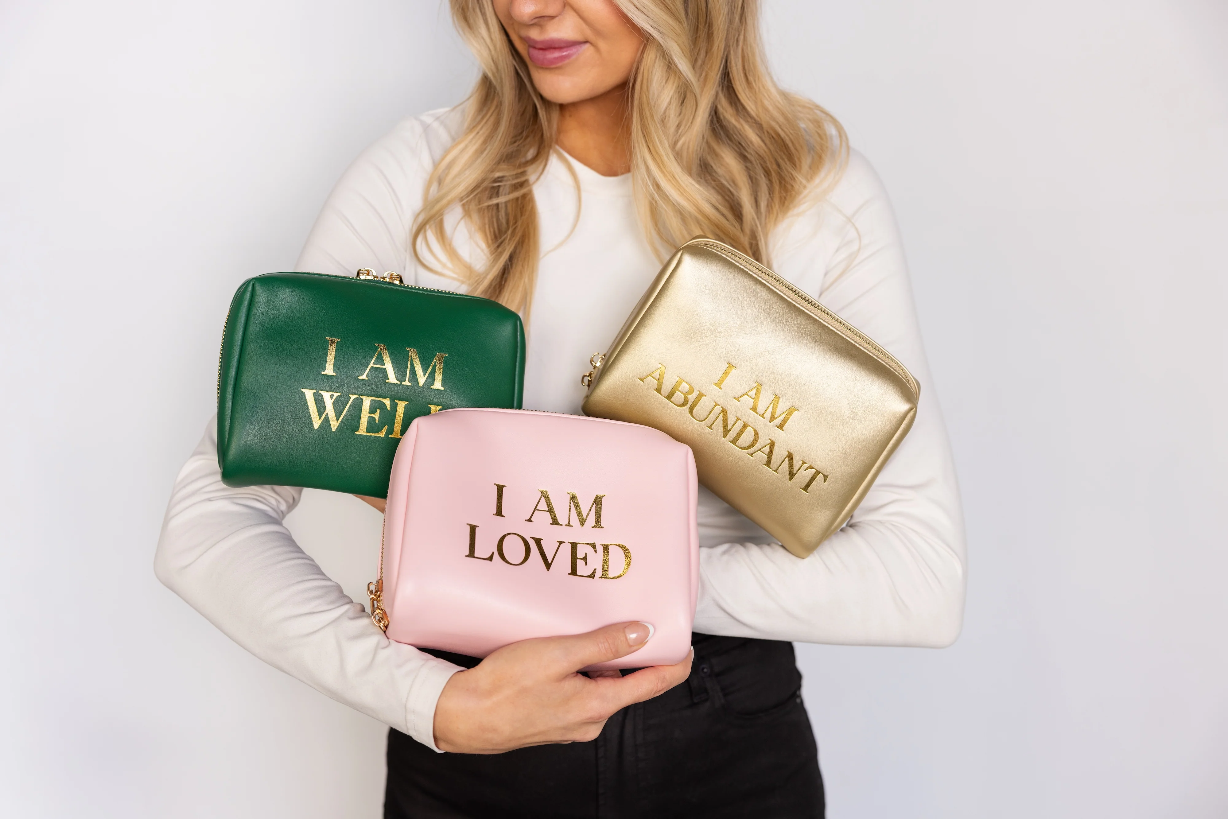 I AM WELL Wellness Pouch �C Emerald Green