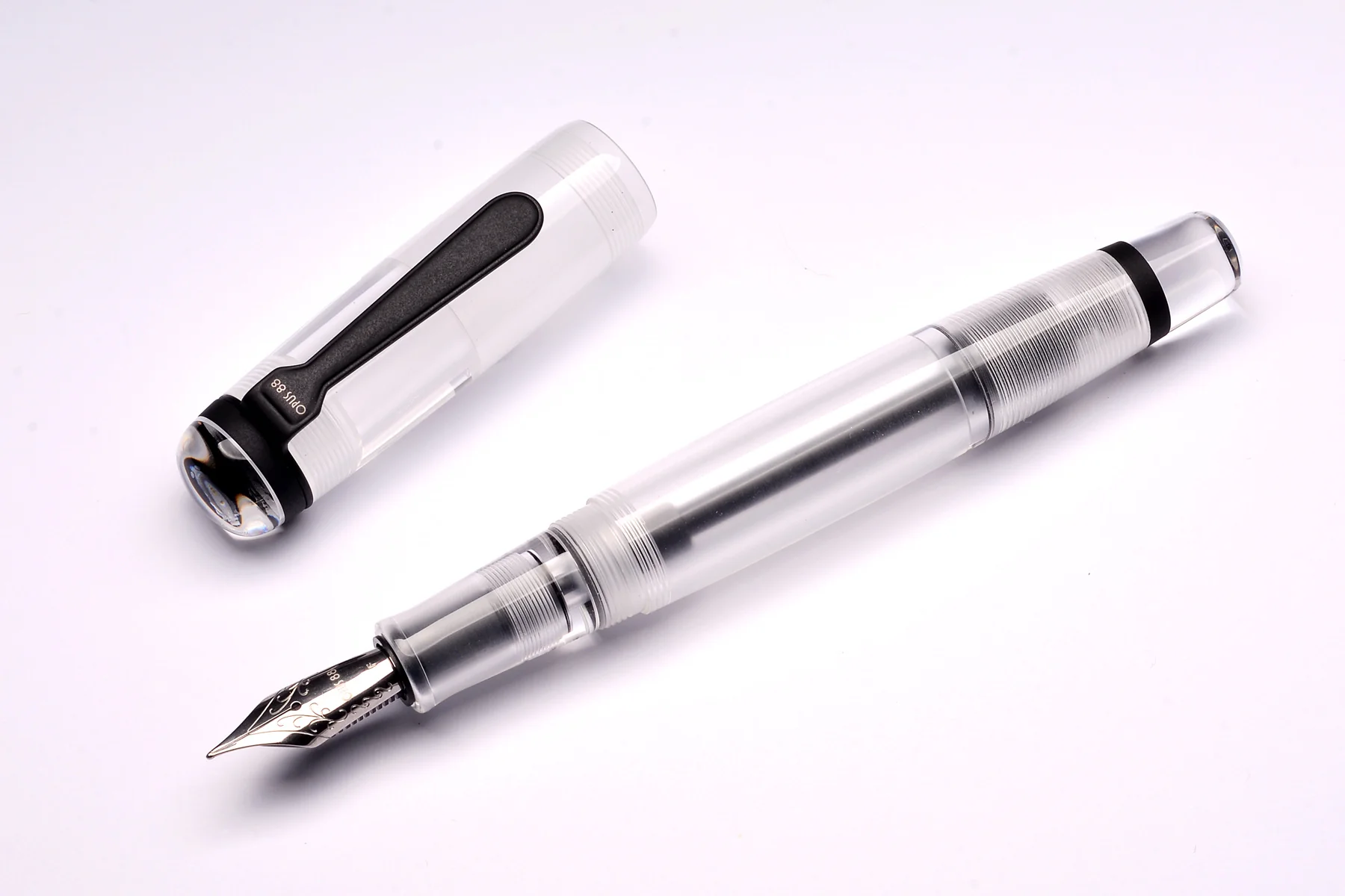 Opus 88 Omar Fountain Pen Clear Demonstrator