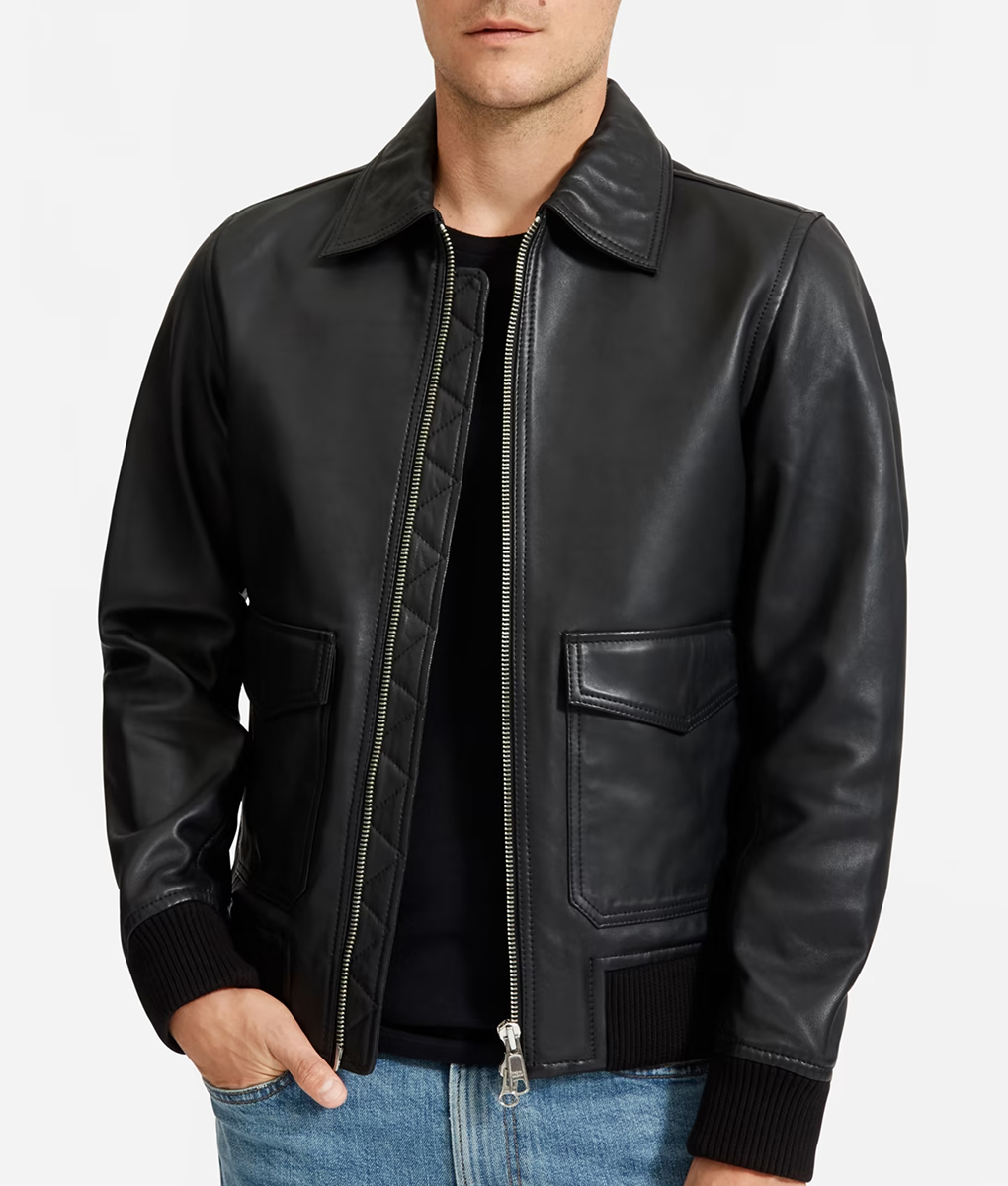 Henry Black Bomber Jacket
