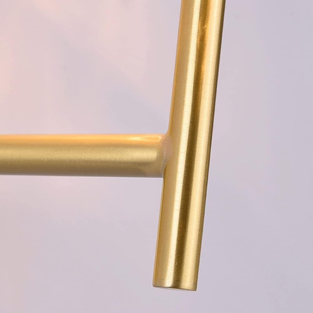 Wandleuchten, Schlichte Geometrische Wandleuchte Mit Glasschirm, Goldfarbene, Halbaufgesetzte Wandleuchte E14, Komplett Aus Kupfer Gefertigte Wandleuchten Für S