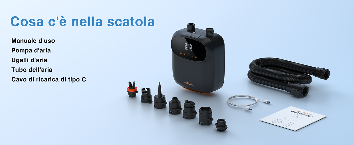 Pompa ad Aria Elettrica Pompa SUP con Batteria