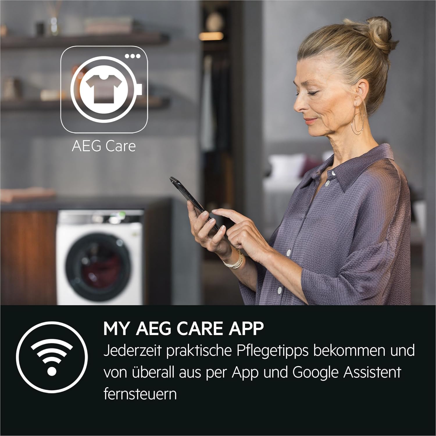 AEG L7WBA60680 Waschtrockner / DualSense - schonende Pflege / 8 kg Waschen / 5 kg Trocknen / D / energiesparend / Mengenautomatik / Nachlegefunktion / ProSteam - Auffrischfunktion / 1600 U/min