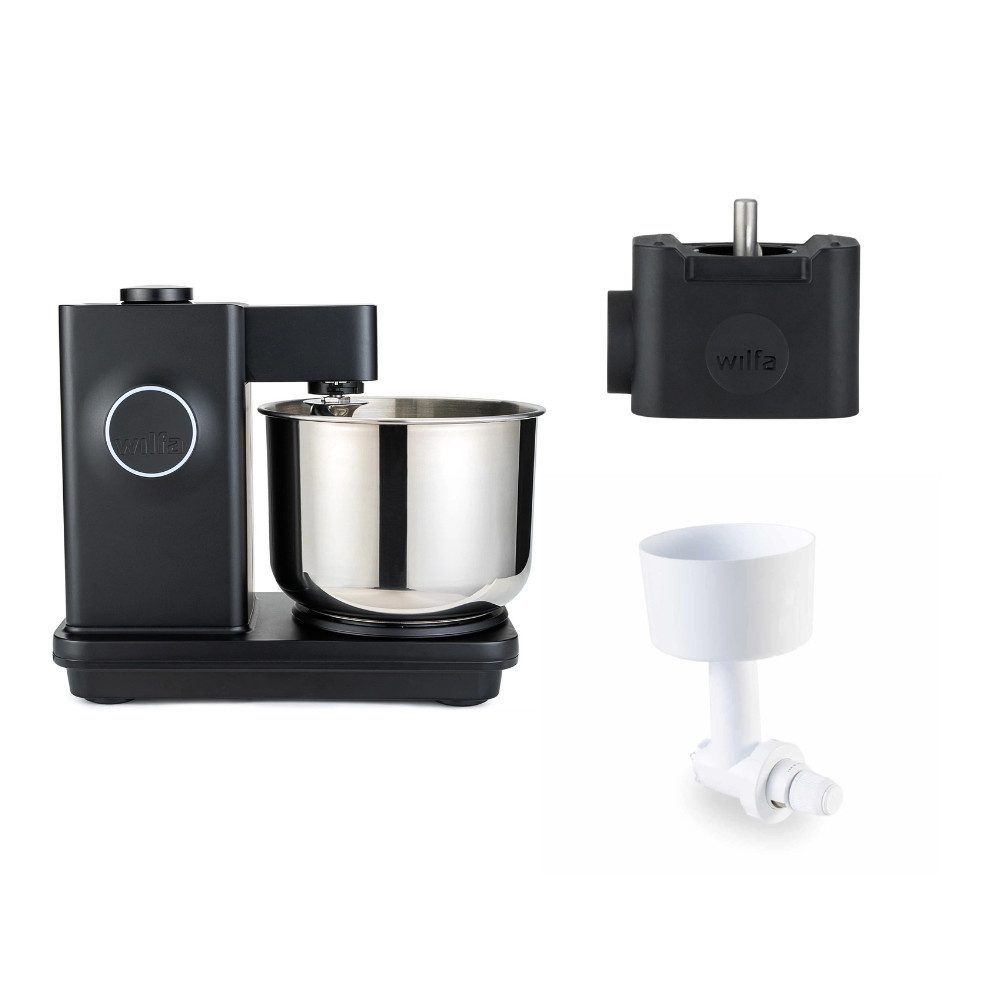 Küchenmaschine Probaker Timer schwarz + Tool Adapter + Messerschmidt Mahlvorsatz
