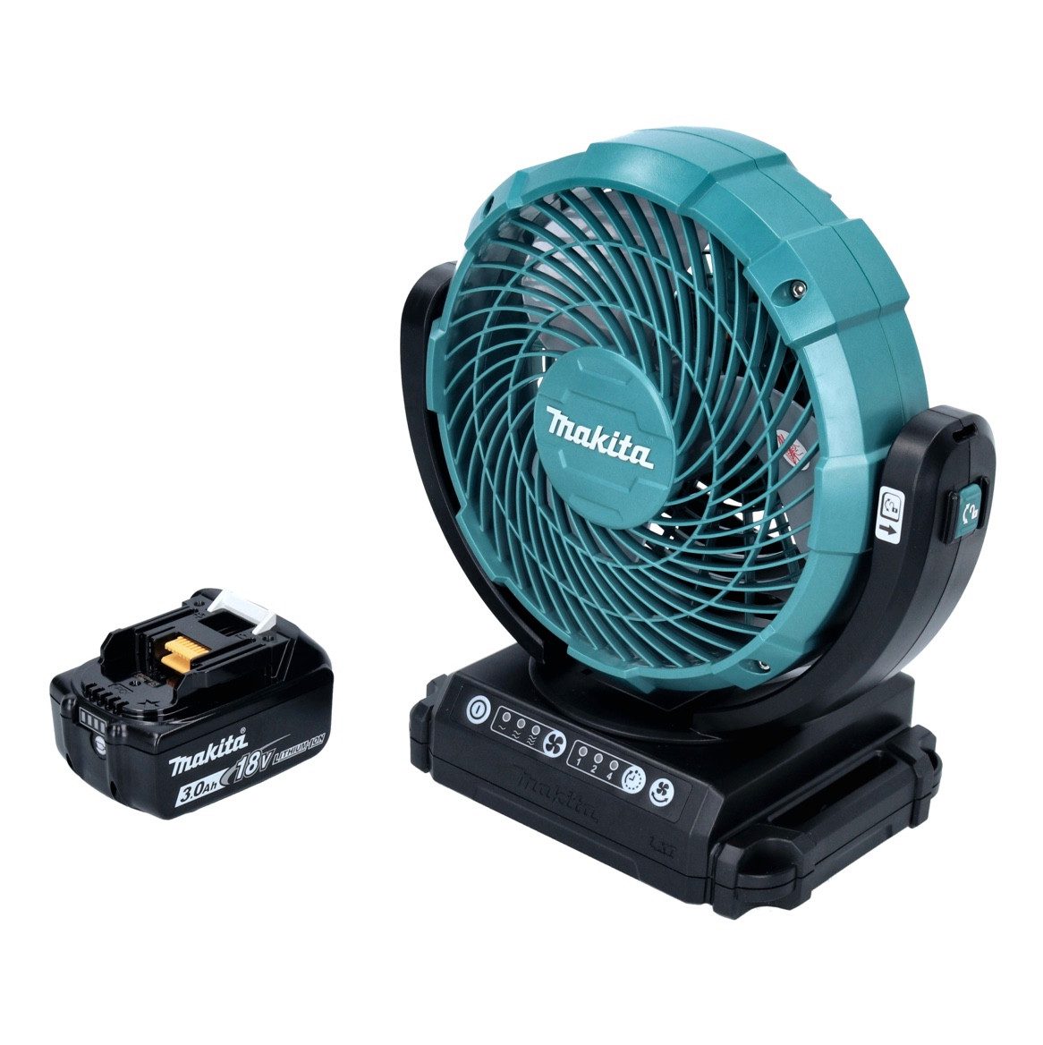 Akku-Standventilator DCF 102 F1 Akku Ventilator Lüfter 18 V 18 cm + 1x Akku 3,0 Ah - ohne
