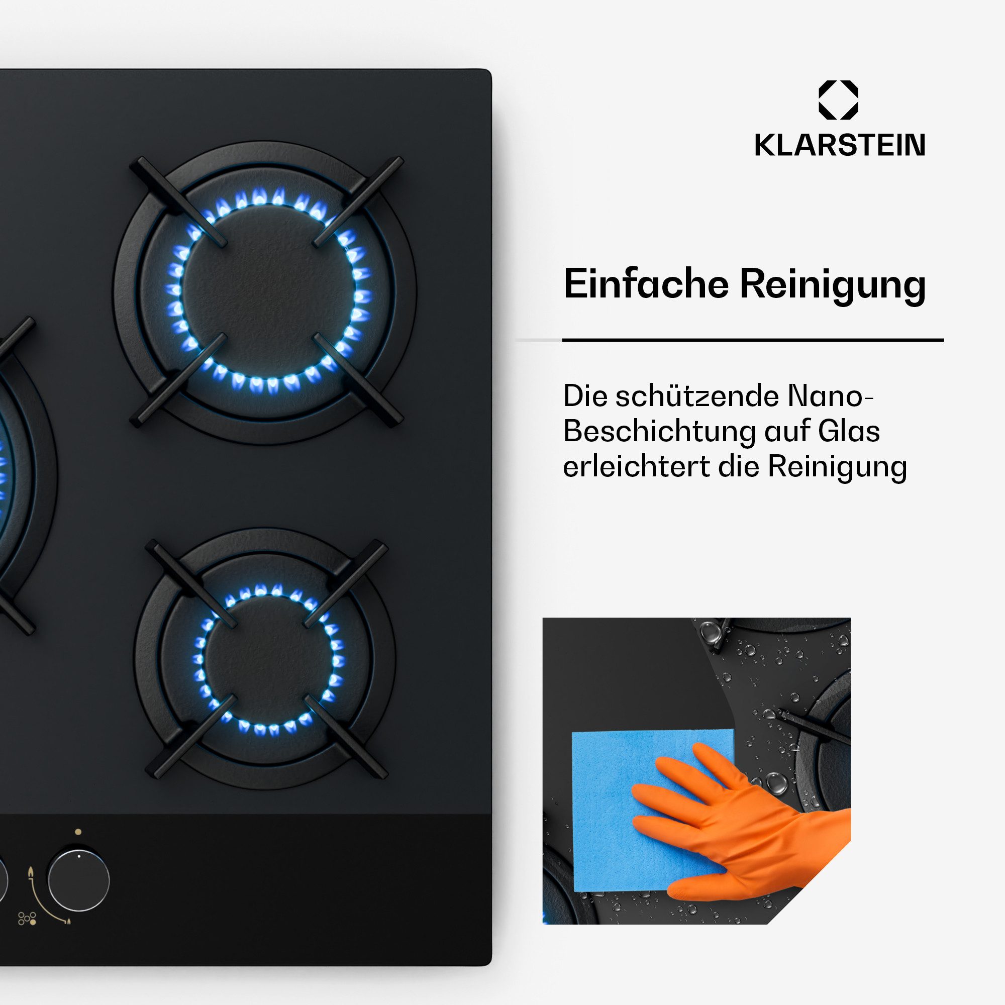 Gas-Kochfeld Goldflame Nano Matte