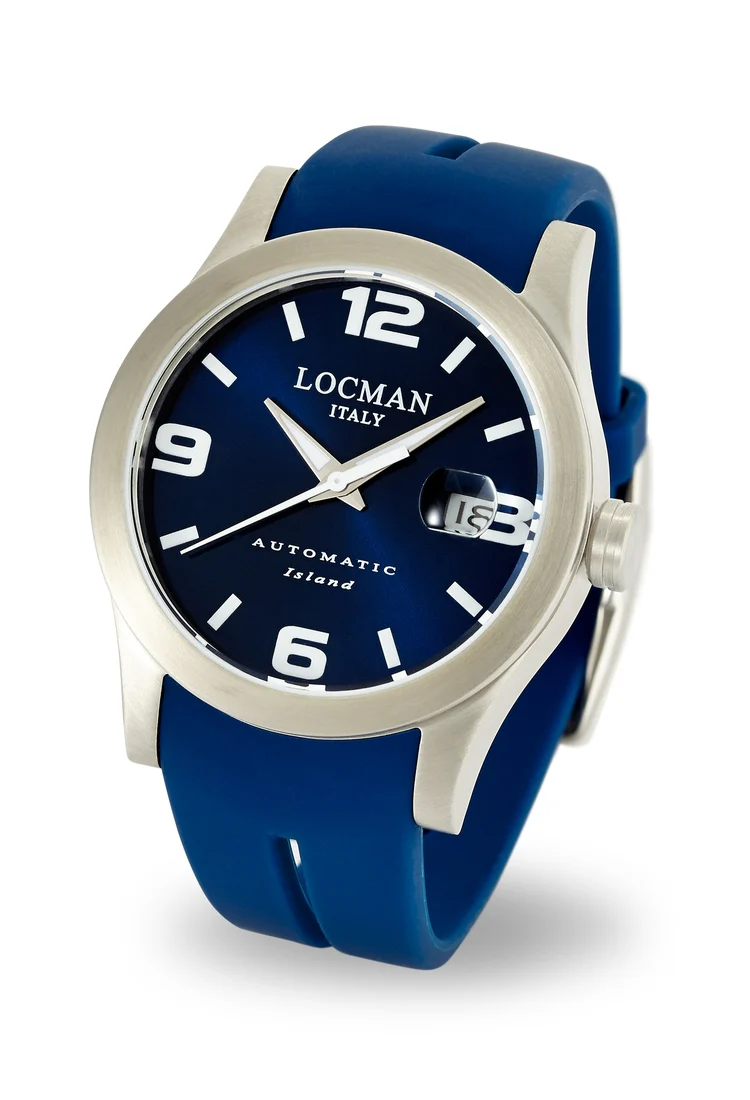 Orologio Locman Island automatico blu silicone 0615V04-00BLWSIB