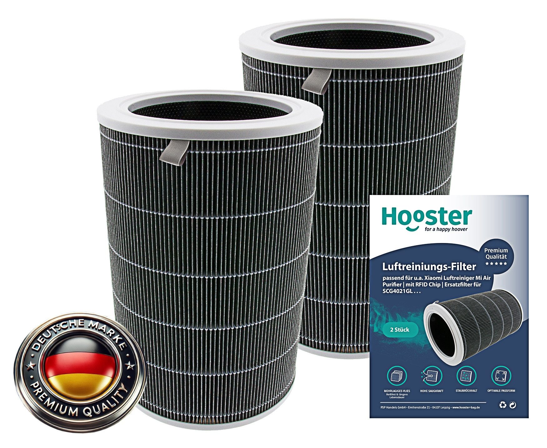 Luftfilter 2er-SET für Xiaomi Mi Air Purifier 3C, 3H, PRO