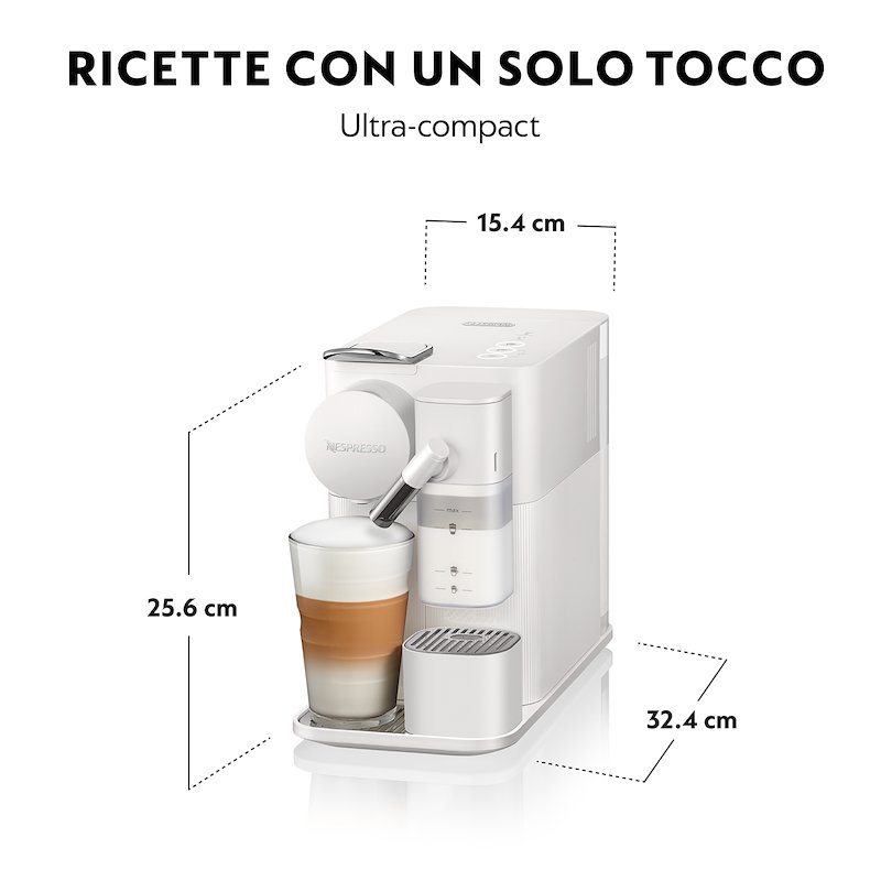 De'Longhi Macchina Caffu00e8 Nespresso Lattissima One EN510.W Bianco