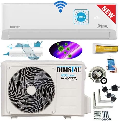 3,5kW 12000 BTU UVC-luchtsterilisatie Ultra Plus airconditioner WiFi/app-bediening SelfClean FollowMe +3m leiding -> Zorgeloos compleet pakket