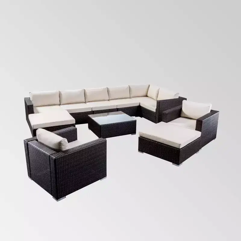 Santa Rosa 11pc Wicker Seating Set - Christopher Knight Home