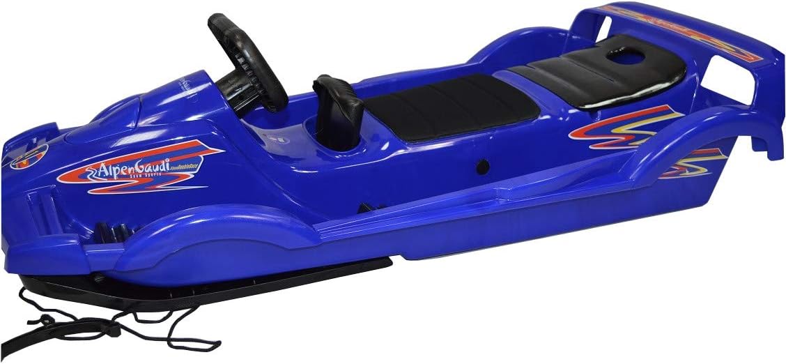 AlpenGaudi 2 Stück BOB ZWEISITZER DOUBLERACE SCHNEEBOB BLAU CA. 114 X 55 X 28 cm Alpen Gaudi Double Race FÜR Zwei