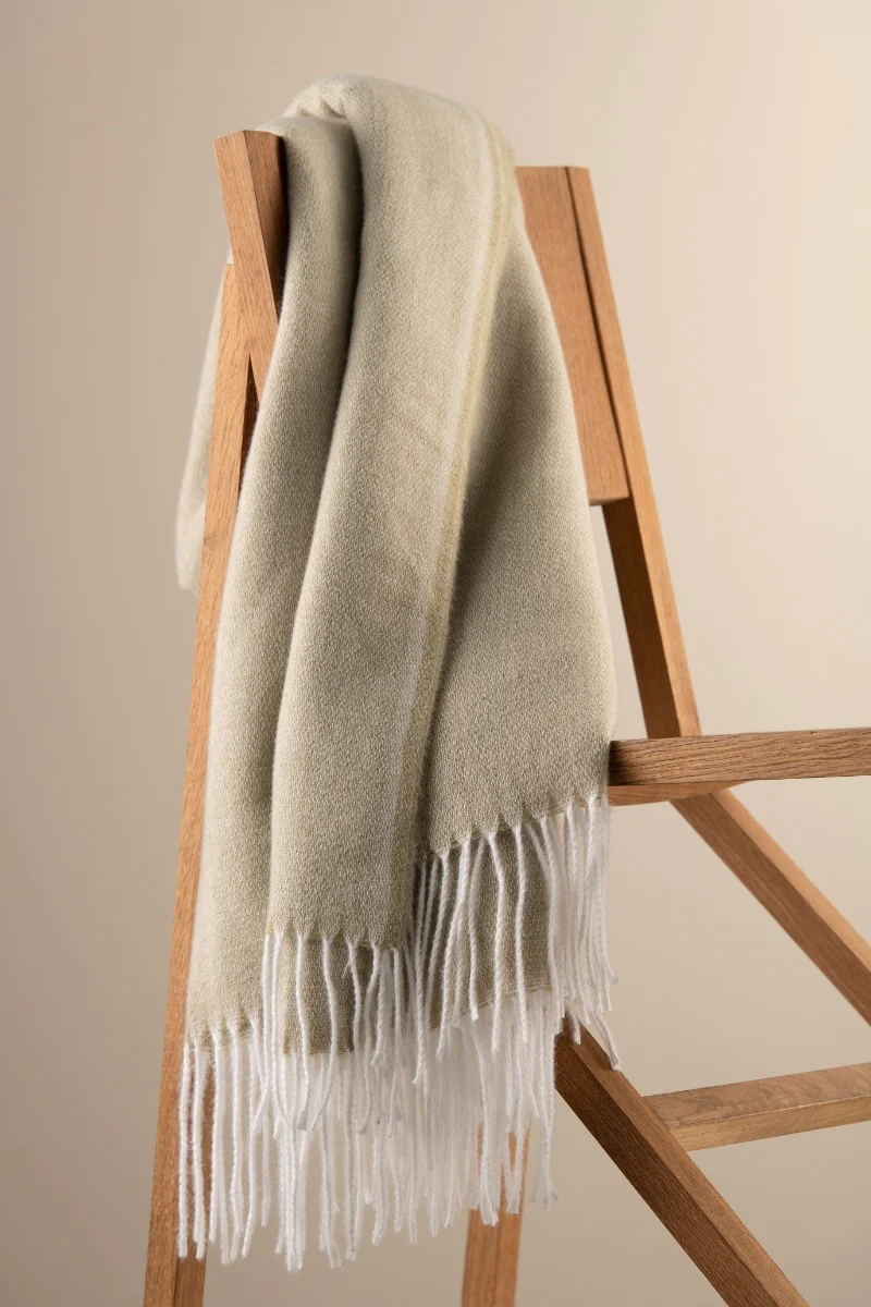 Galway Crystal | Pearl Throw - Sage