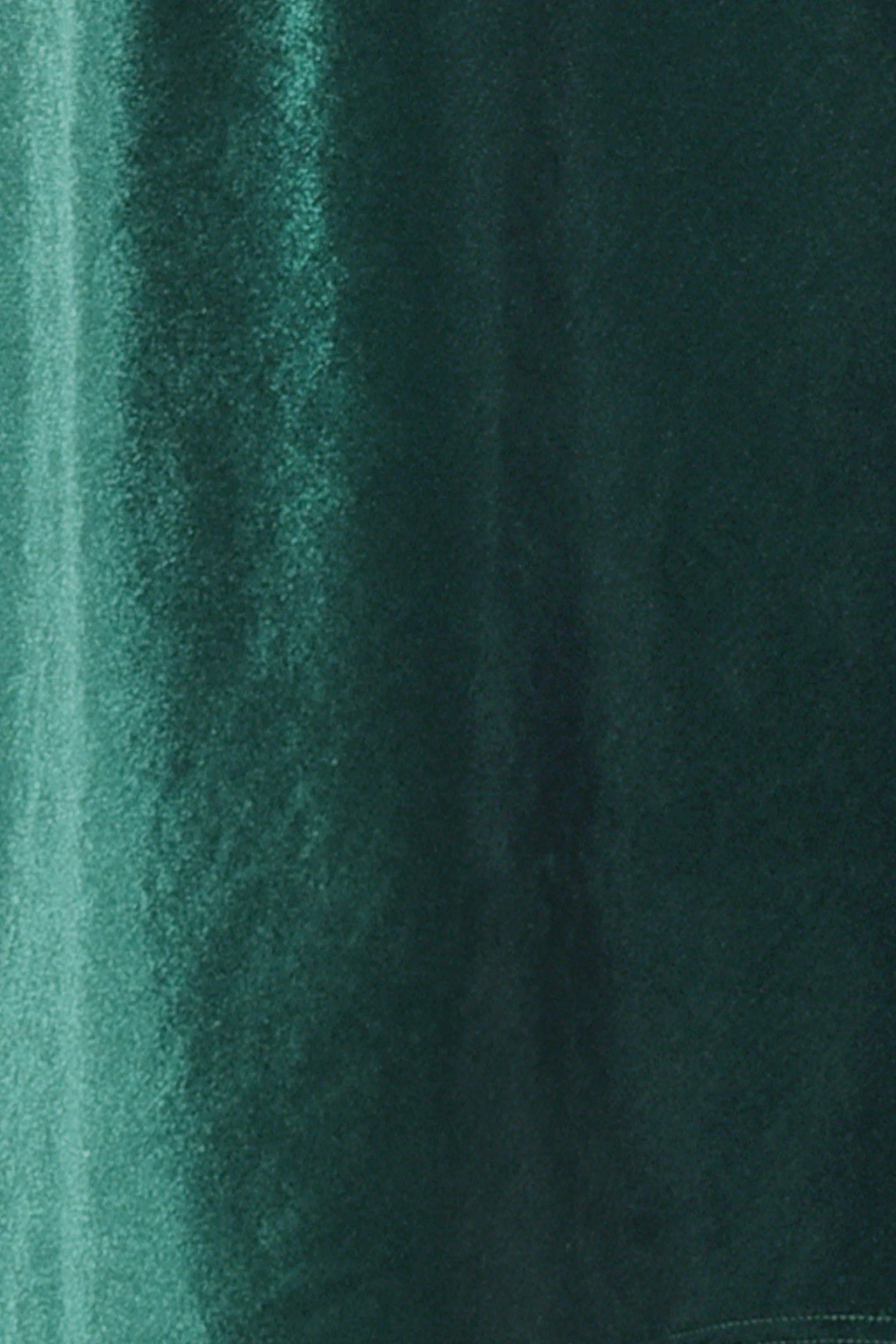 Emerald Green Velvet Maxi Dress with Extravagant Shoulders