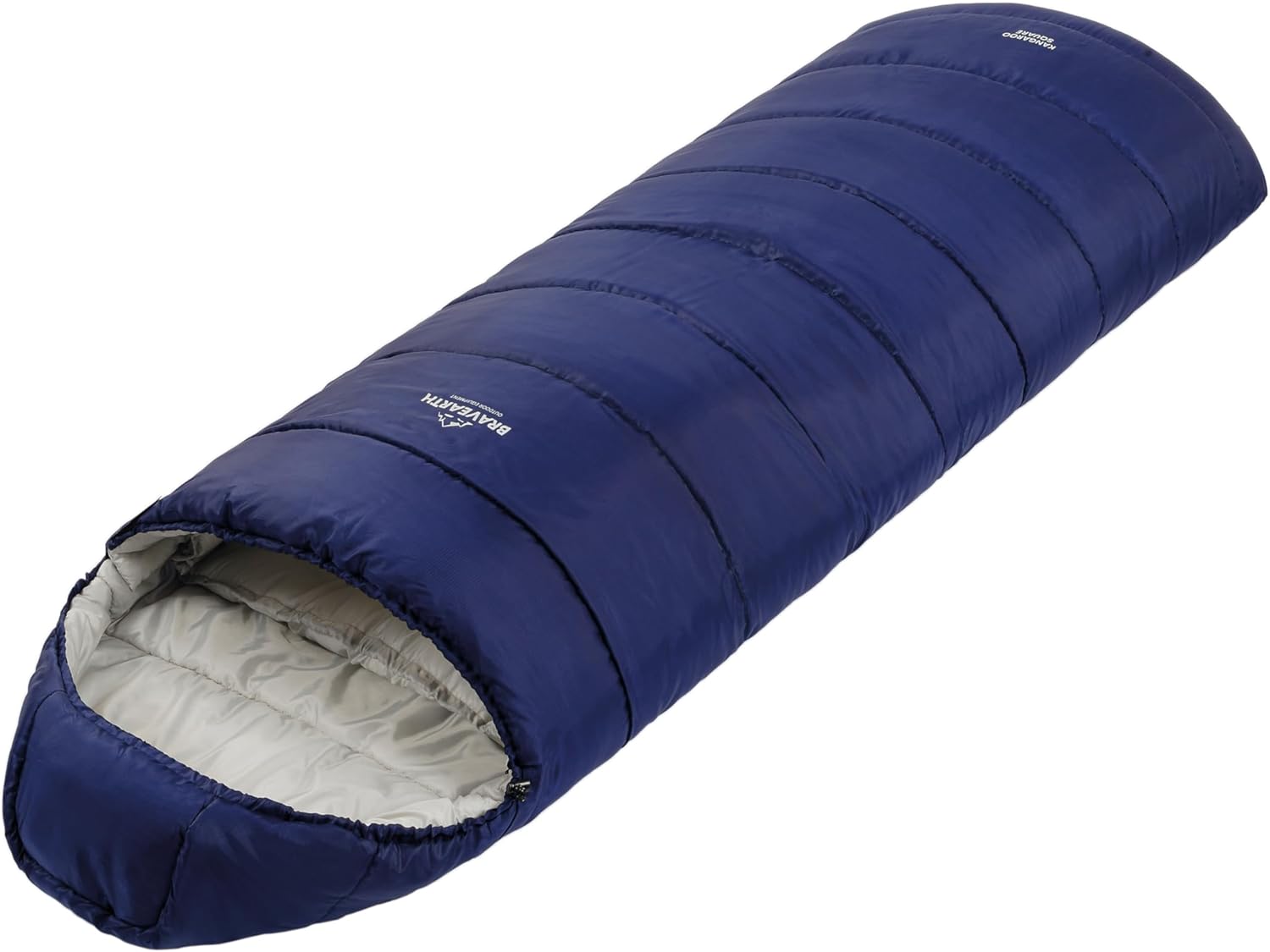 BravEarth Kangaroo Square, Sacco Letto Unisex Adulto, Blu, Taglia Unica