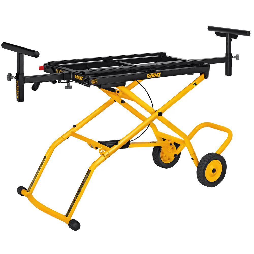Supporto mobile per troncatrice da 32-1/2 pollici x 60 pollici DEWALT con capacità di 300 libbre