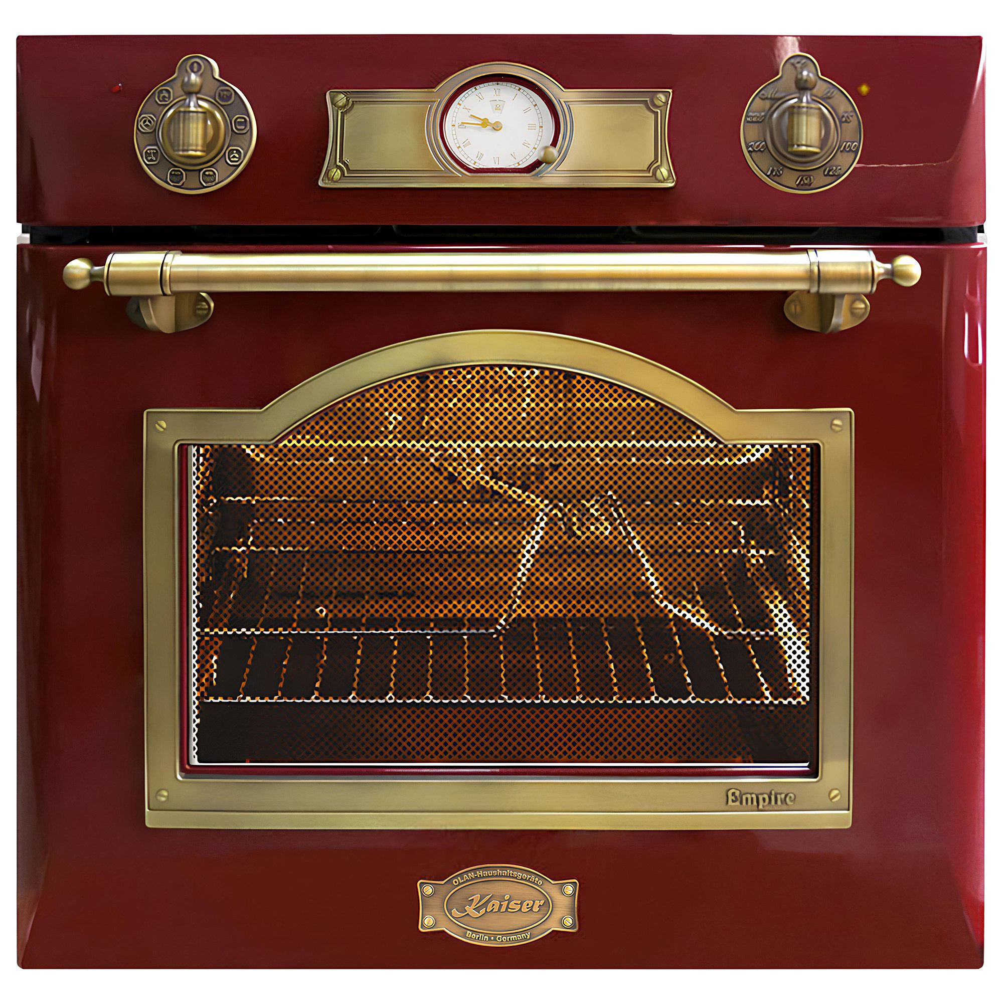 Backofen-Set Herd Set Autark Elektro Einbau Backofen Autark 60 cm 67L+Induktionskochfeld, 77cm 5 Induktions-Kochzonen mit Power-Funktion (Booster) Eh 6355 RotEm+KCt 7797FiRotEm..