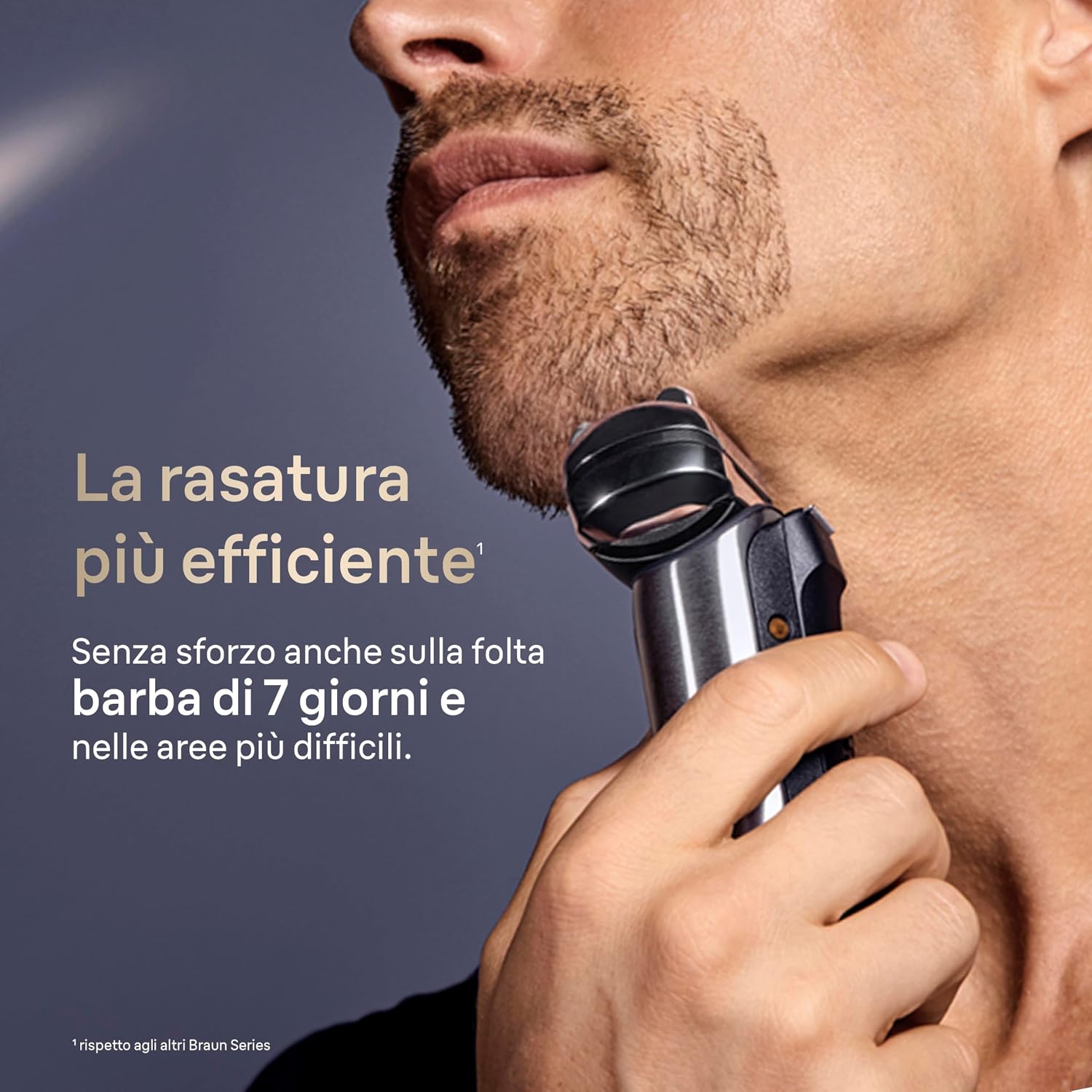 Braun NEVO Rasoio Elettrico Barba, Custodia Da Viaggio, NEVO11005C, Argento