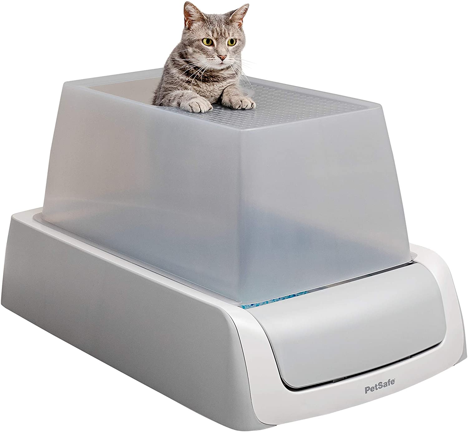 PetSafe ScoopFree Self Cleaning Cat Litter Box Systems, iOS/Android App with Health Counter &ndash; Automatic Cat Litter Box, Crystal Cat Litter