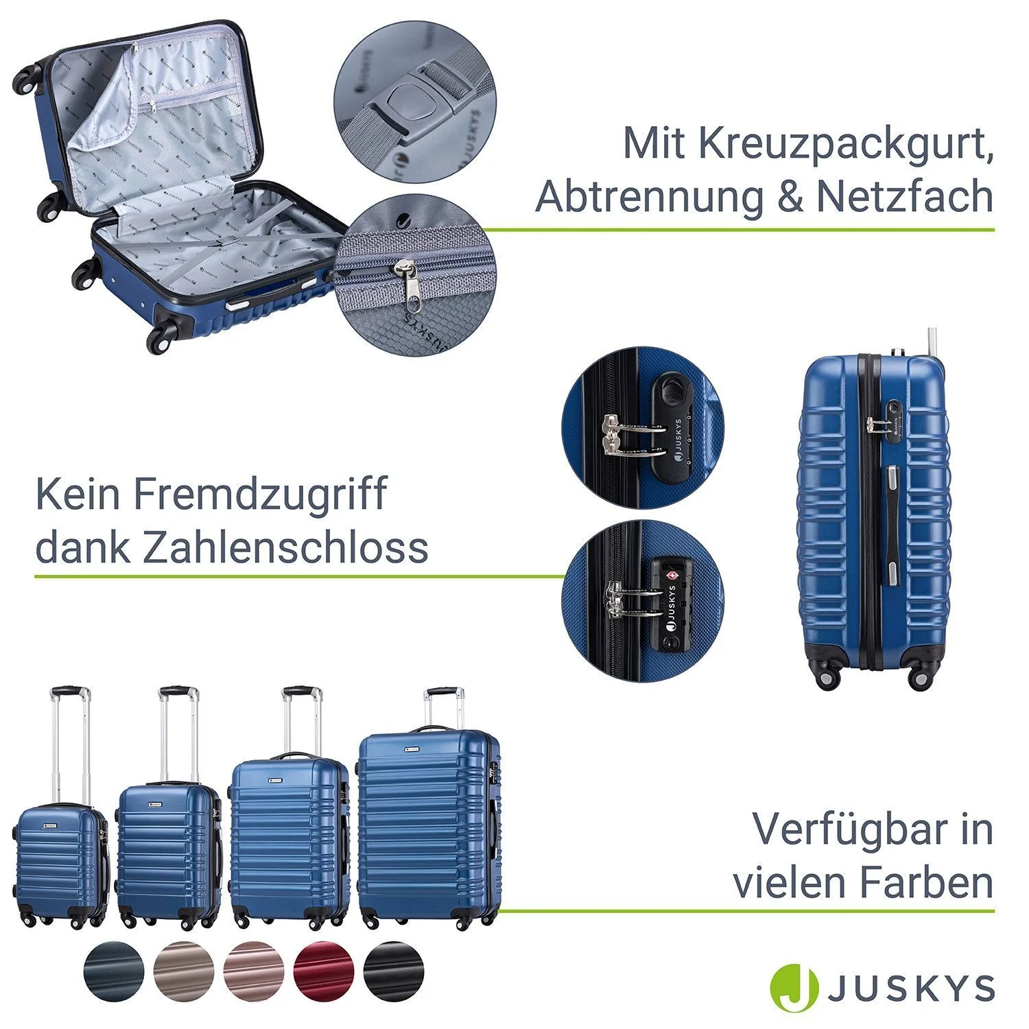 2025 Hartschalen Kofferset Rom