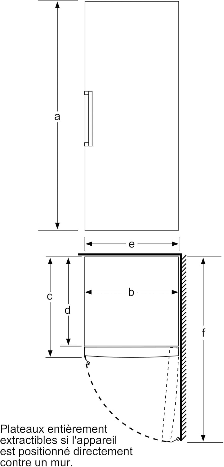 Bosch GSN51AWDV Serie 6 XXL-Gefrierschrank, 161 x 70 cm extra breit, 289 L, NoFrost nie wieder abtauen, LED-Beleuchtung gleichmäßige Ausleuchtung, BigBox Platz für großes Gefriergut, Weiß