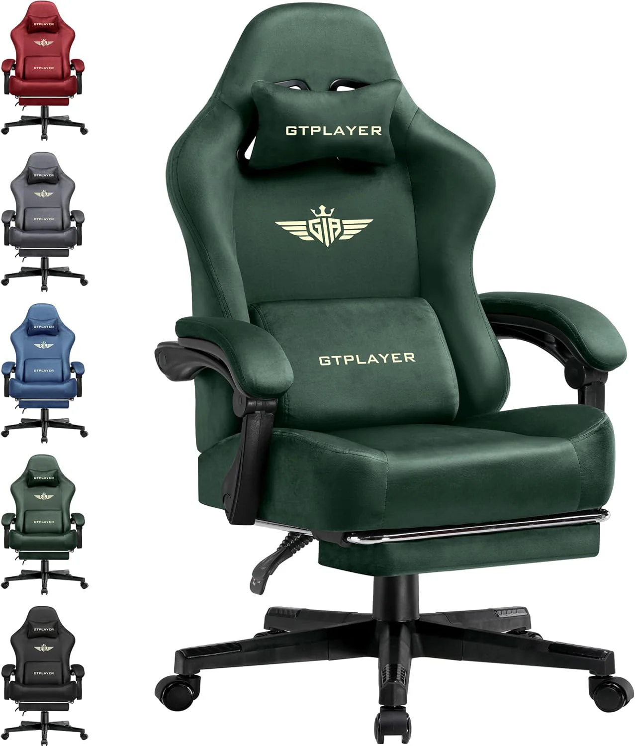 Gaming Chair Fabric with Pocket Spring Cushion
