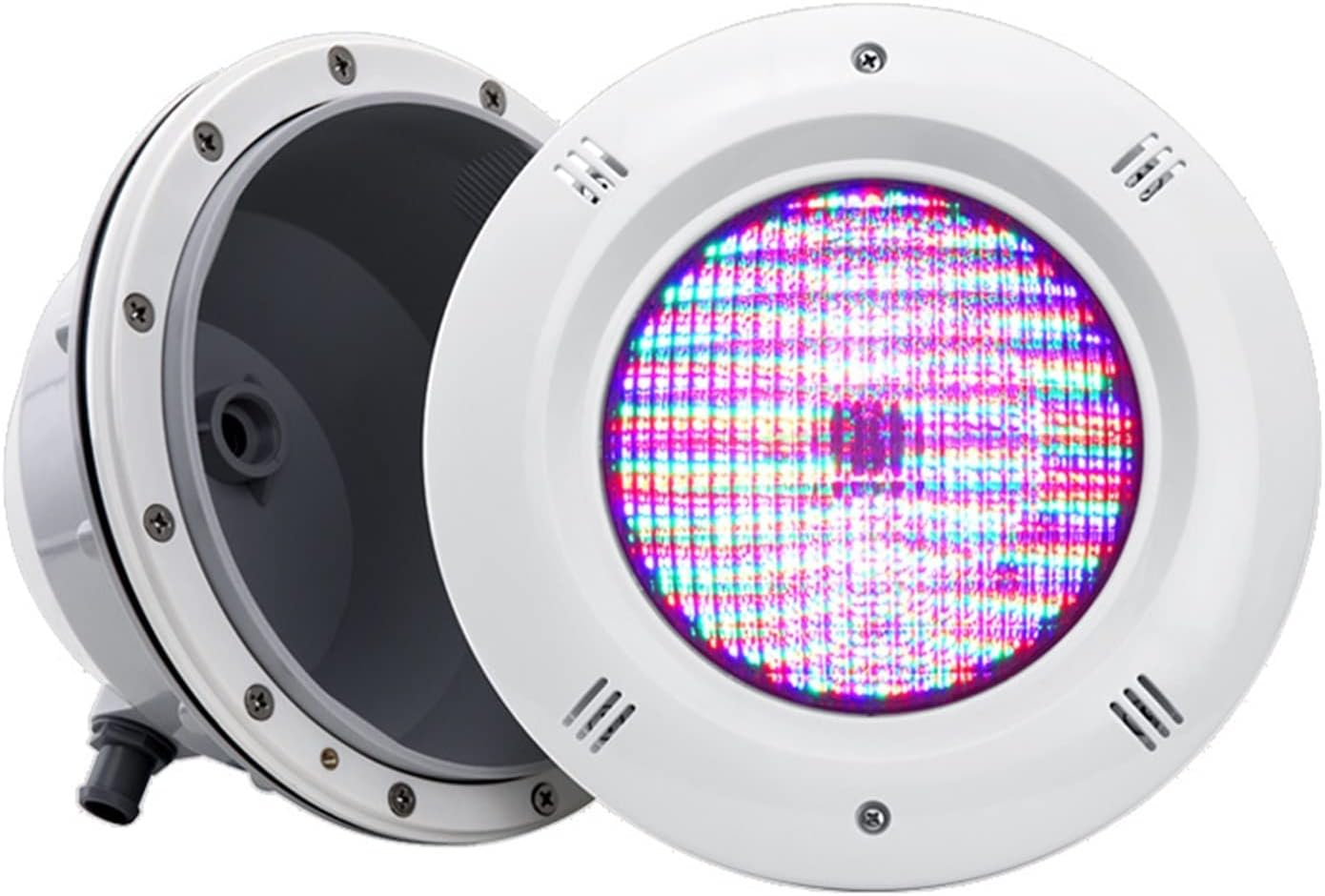 Unterwasser-Teichbeleuchtung, 18 W, 25 W, 35 W, 45 W, Schwimmbad-LED-Unterwasserlicht, 12 V, Film, verdeckt, PAR56-Licht, RGB, buntes Muschel-Unterwasserlicht, Schwimmbad-Bodenleuchte (Farbe: Gelb,
