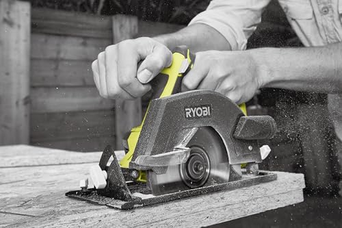 Ryobi R18CSP 120S 18V ONE  Kit di avviamento per sega circolare senza fili (1 x 2,0 Ah) : Amazon.it: Fai da te